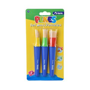 Set Maxi Pinceles 3 Unid. Pekes