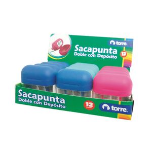 Sacapuntas Doble con Deposito Forma POD 1 Unid.