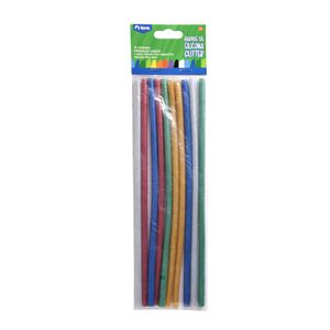 Set Barra Silicona Glitter 7mm - 10 Unid.
