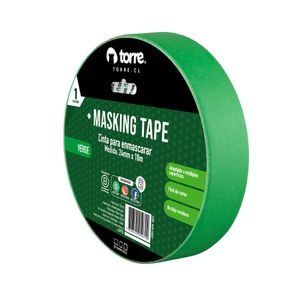 Cinta Masking Color Verde 24 mm x 28 mt
