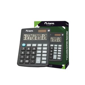 Calculadora Escritorio Negra 12 Dígitos 38 x 106 x 26.5 mm