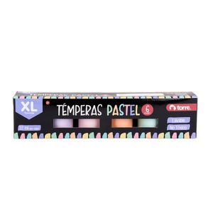 Témperas XL Pastel 6 Colores
